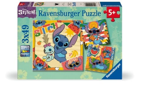 3x49p Puzzle Disney Stitch