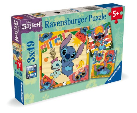 3x49p Puzzle Disney Stitch