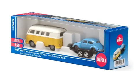Volkswagen T1 Minibüs ve Römorklu Beetle
