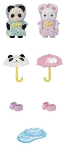 Anaokulu Arkadaşları Yağmurlu Gün İkilisi