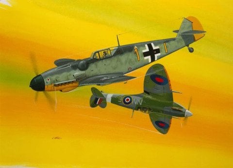 Combat Set Messerschmitt Bf109G-10 & Spitfire Mk.V