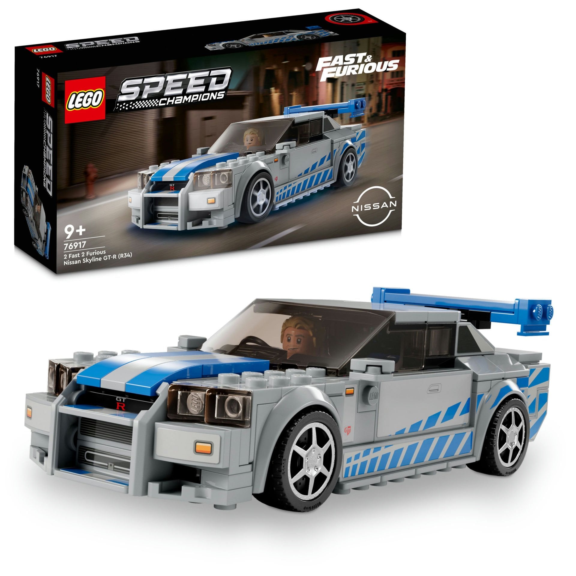 レ*ォ様 ミニカーセット DATSUN SKYLINE CEDRIC など LEGO® Speed Champions Daha Hızlı Daha Öfkeli Nissan Skyline GT-R