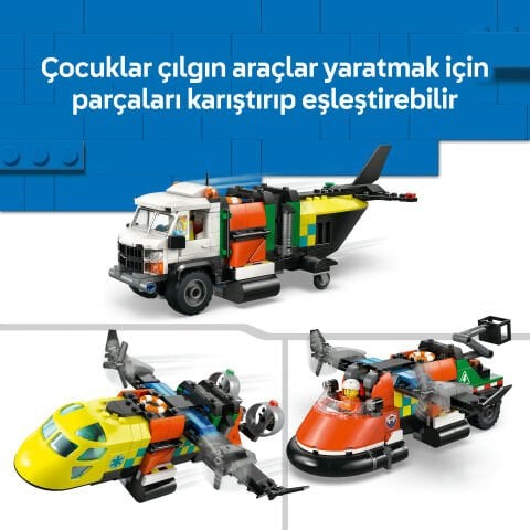 LEGO® City Uçak, Servis Kamyonu ve Hoverkraft Karışımı 60505