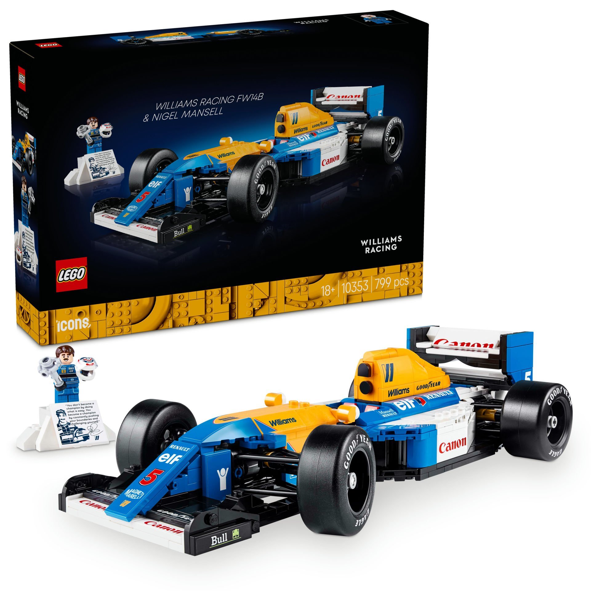 LEGO®  Williams Racing FW14B ve Nigel Mansell 10353