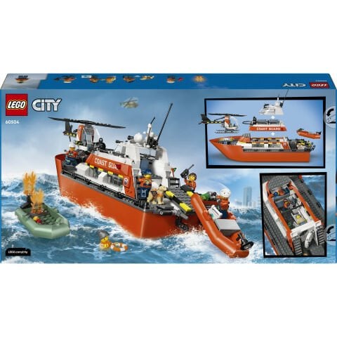 LEGO® City Sahil Güvenlik Kurtarma Botu ve Helikopteri 60504