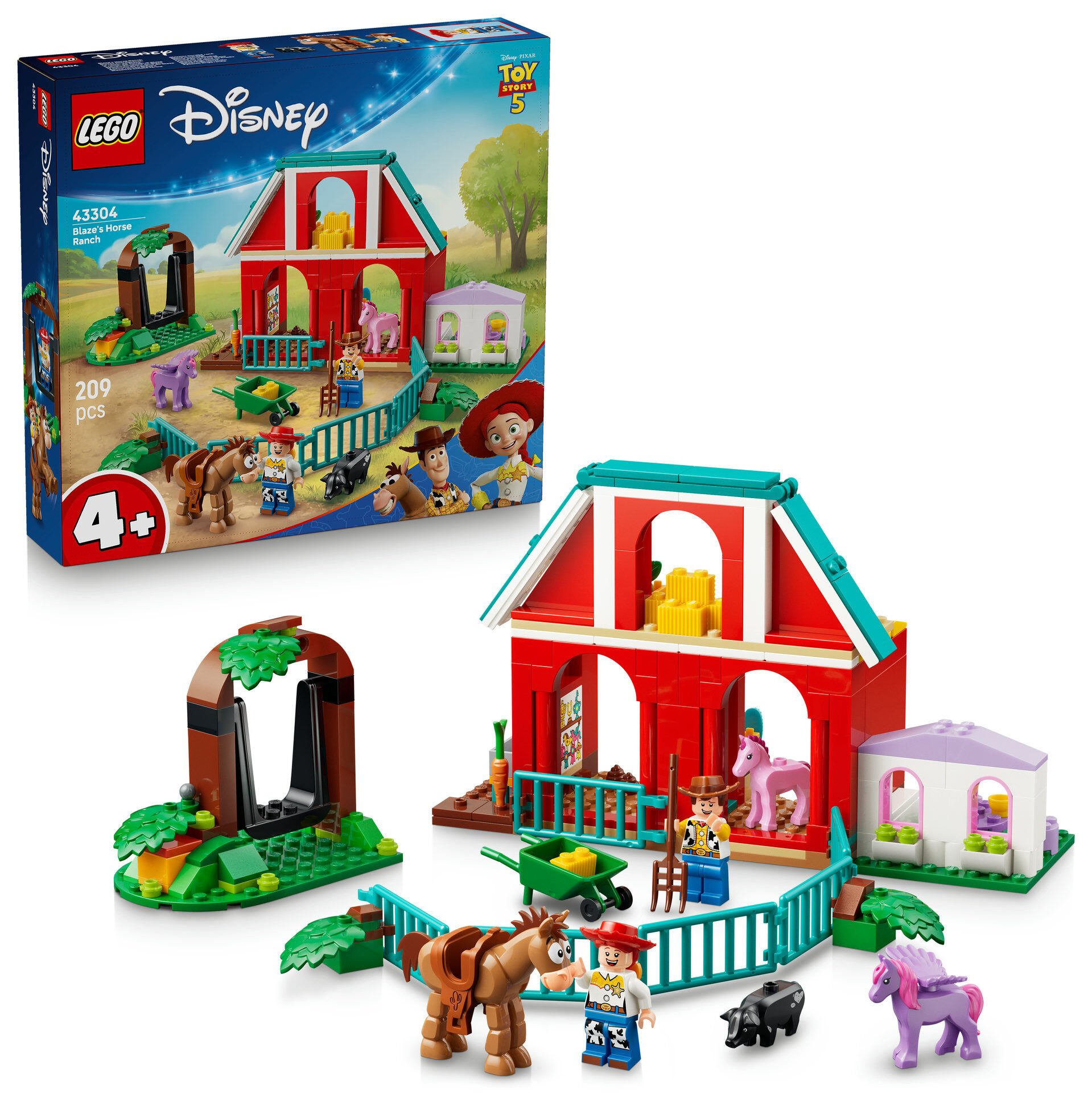 LEGO® ǀ Disney ve Pixar Oyuncak Hikayesi 5 Blaze’in At Çiftliği 43304