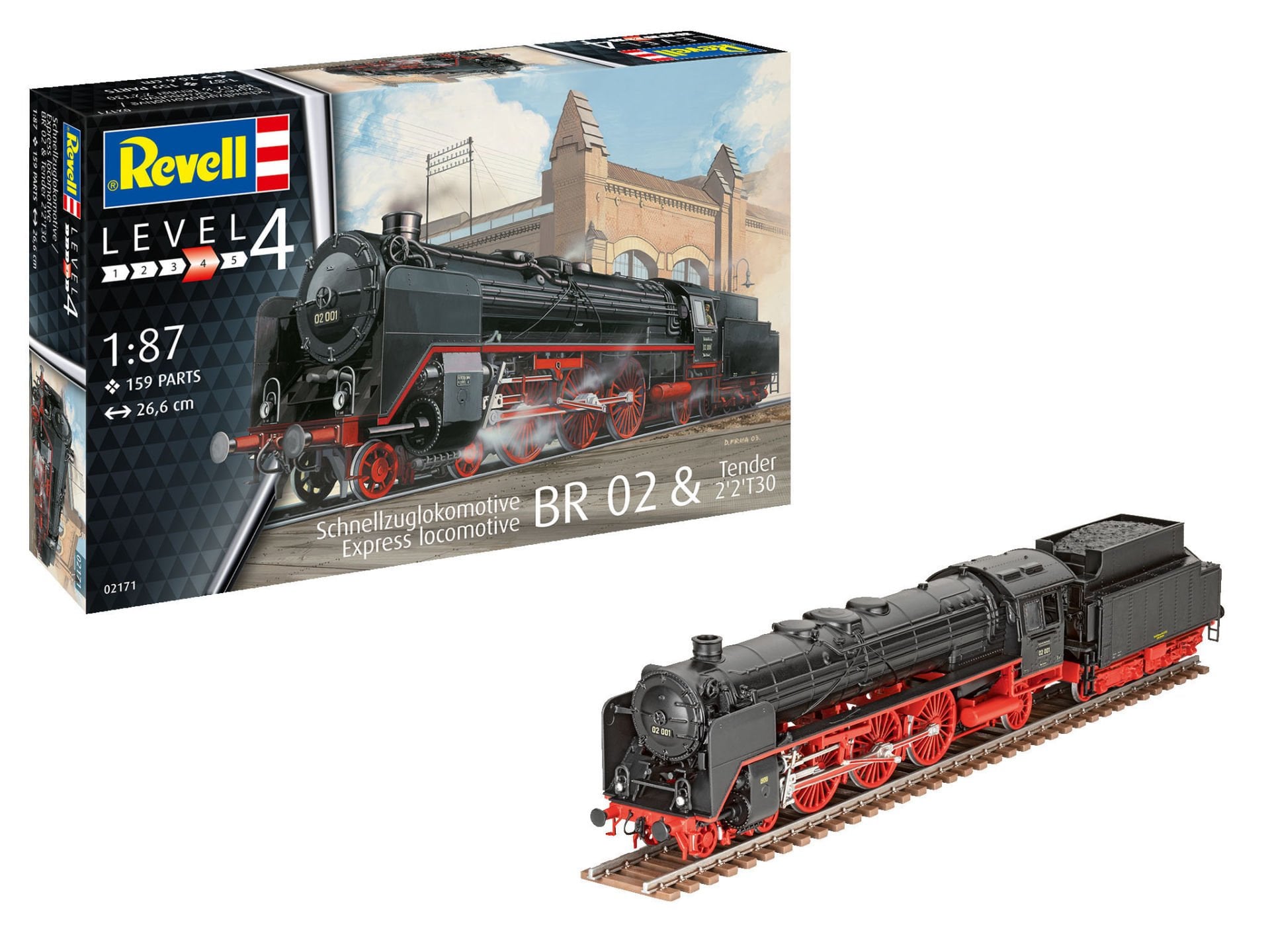 Revell Express Locomotive BR02 & Tender 2'2' T30