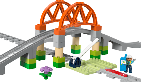 LEGO® DUPLO® Town Tren Köprüsü ve Rayları Ek Seti 10426 - 2 Yaş ve Üzeri Çocuklar İçin Eğitici Oyuncak Yapım Seti