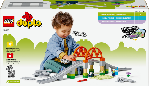 LEGO DUPLO Town Tren Köprüsü ve Rayları Ek Seti 10426 - 2 Yaş ve Üzeri Çocuklar İçin Eğitici Oyuncak Yapım Seti (42 Parça)
