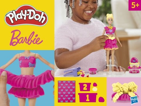 Play-Doh Barbie Fırfır ve Fiyonklar