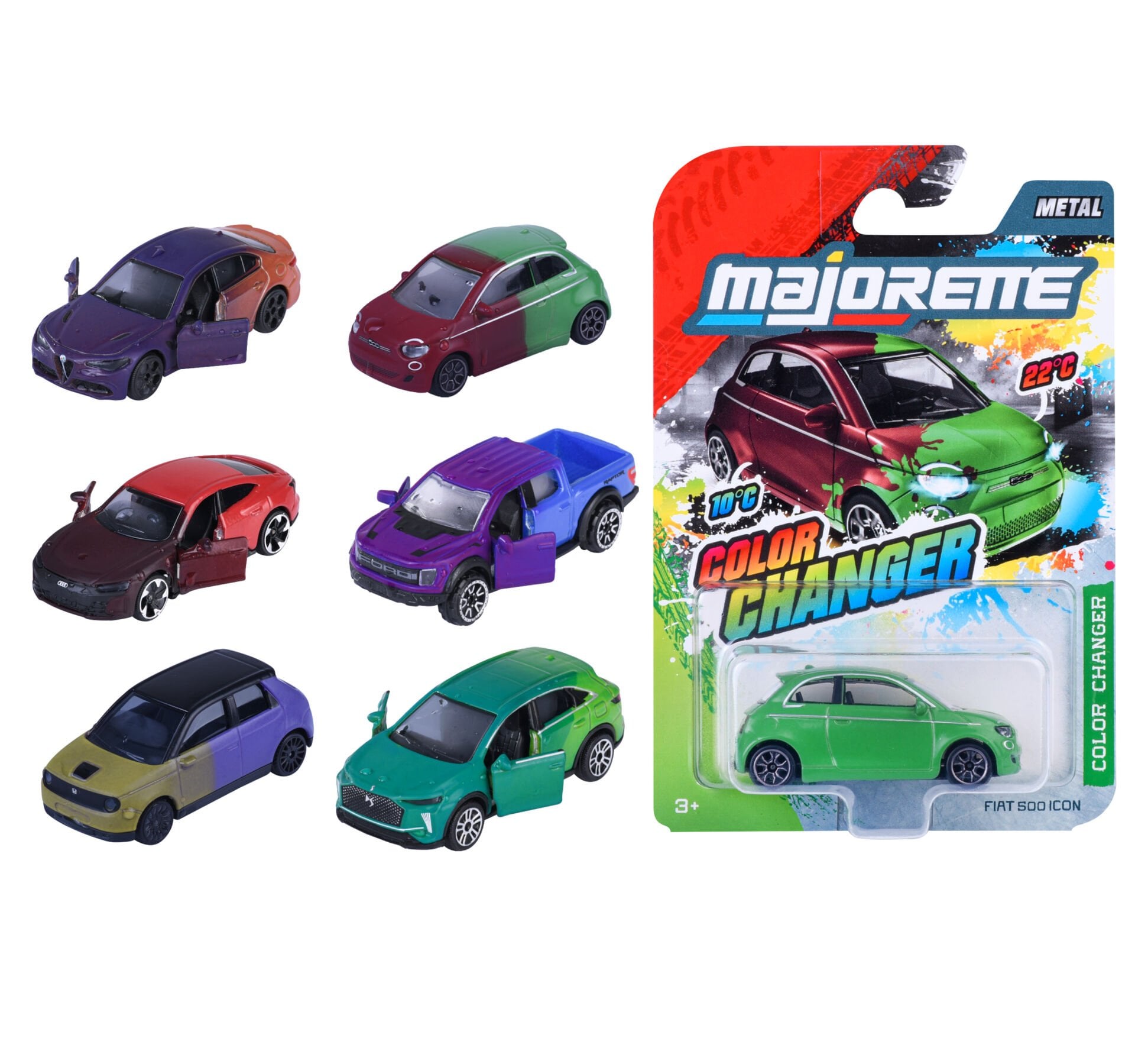 Majorette Renk Değiştiren Model Arabalar, Die-Cast ( Metal )