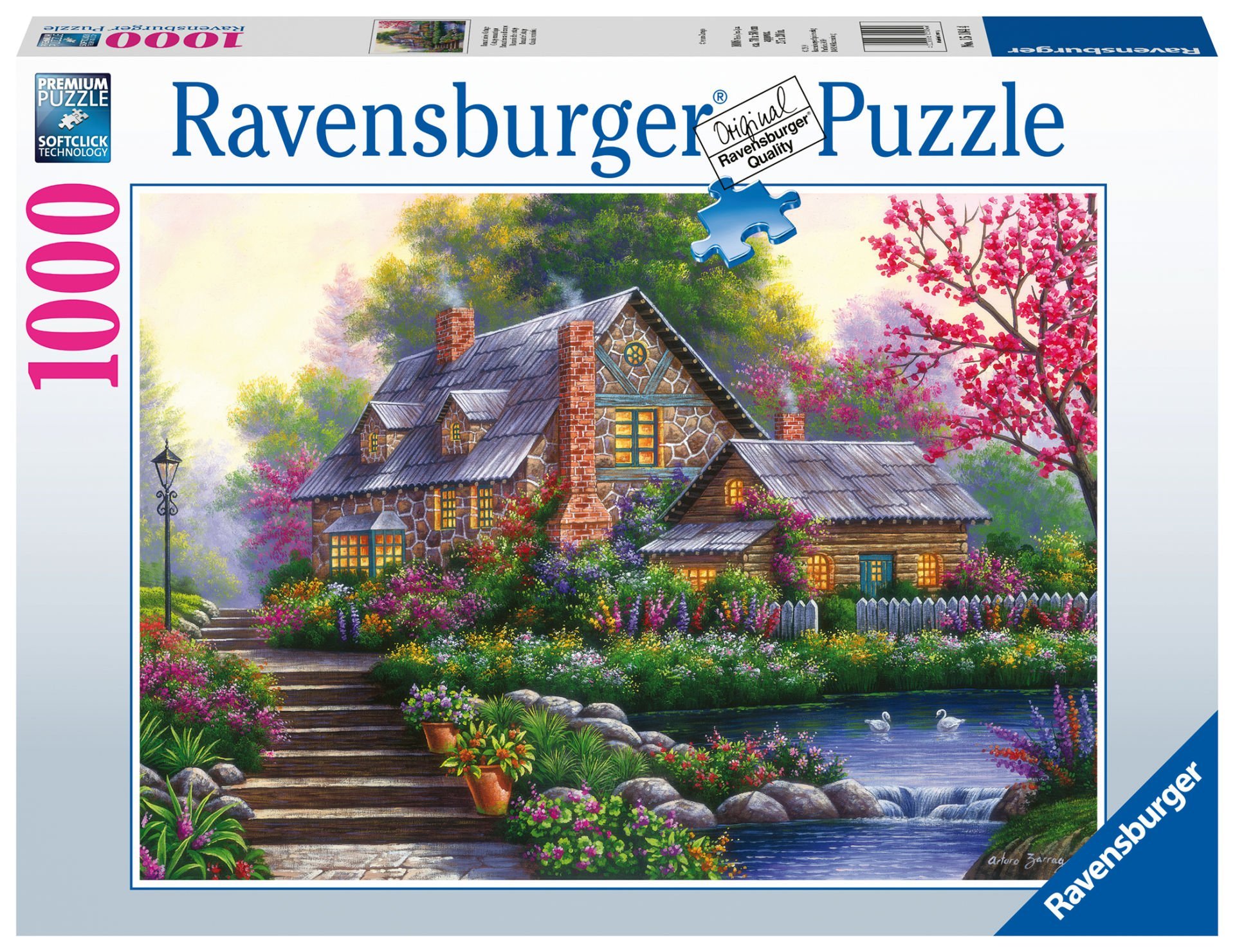 Ravensburger 1000 Parçalı Puzzle Romantic Cottage-151844