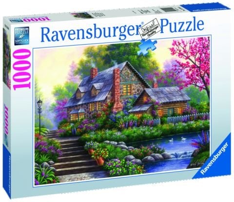Ravensburger 1000 Parçalı Puzzle Romantic Cottage-151844