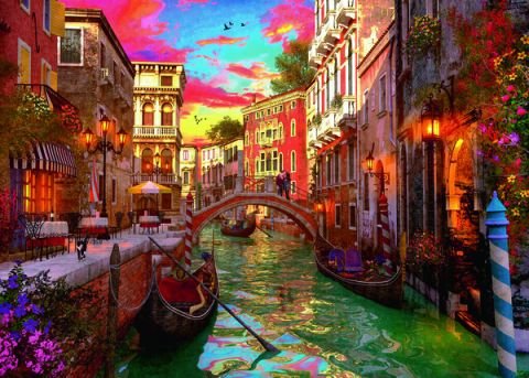 Ravensburger 1000 Parçalı Puzzle Venice Ramance-152629