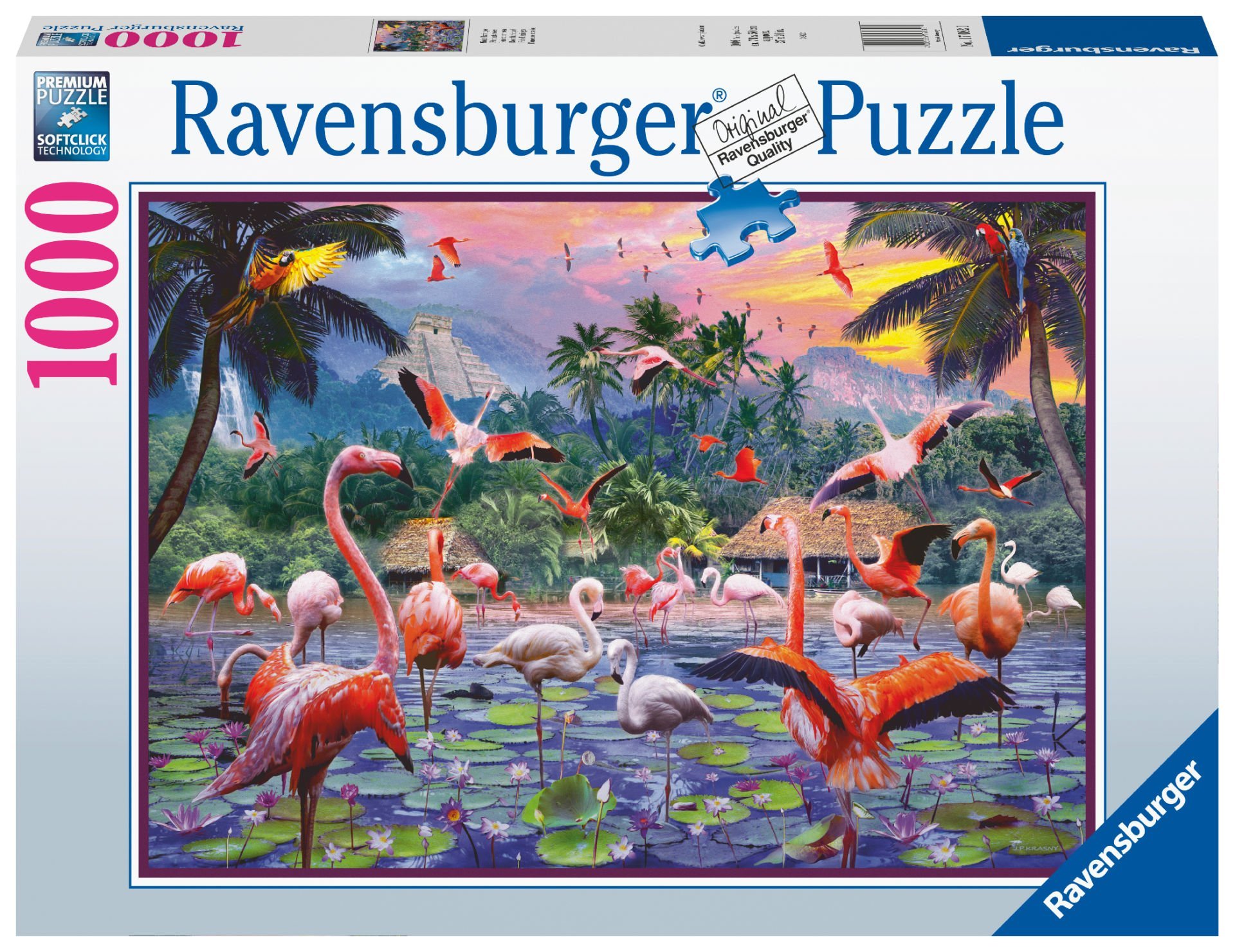 Ravensburger 1000 Parçalı Puzzle Pembe Flamingolar