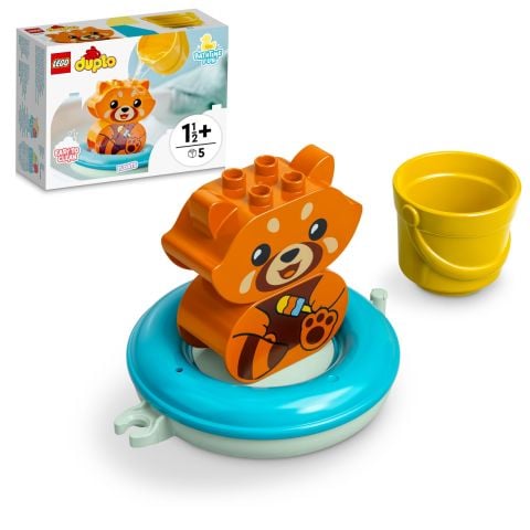 LEGO® DUPLO® İlk Banyo Zamanı Eğlencesi: Yüzen Kırmızı Panda 10964 - 18 Ay ve Üzeri Okul Öncesi Yaştaki Çocuklar için Oyuncak Yapım Seti