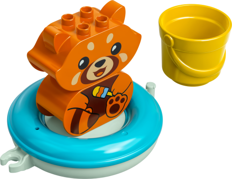 LEGO® DUPLO® İlk Banyo Zamanı Eğlencesi: Yüzen Kırmızı Panda 10964 - 18 Ay ve Üzeri Okul Öncesi Yaştaki Çocuklar için Oyuncak Yapım Seti