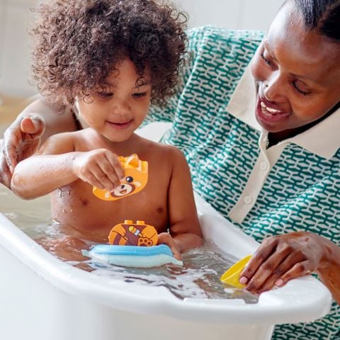 LEGO® DUPLO® İlk Banyo Zamanı Eğlencesi: Yüzen Kırmızı Panda 10964 - 18 Ay ve Üzeri Okul Öncesi Yaştaki Çocuklar için Oyuncak Yapım Seti