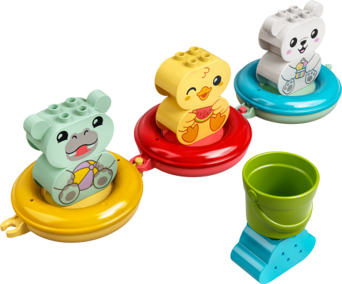 LEGO® DUPLO® İlk Banyo Zamanı Eğlencesi: Yüzen Hayvan Treni 10965 - 18 Ay ve Üzeri Okul Öncesi Yaştaki Çocuklar için Oyuncak Yapım Seti (14 Parça)