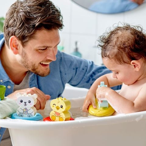 LEGO® DUPLO® İlk Banyo Zamanı Eğlencesi: Yüzen Hayvan Treni 10965 - 18 Ay ve Üzeri Okul Öncesi Yaştaki Çocuklar için Oyuncak Yapım Seti (14 Parça)