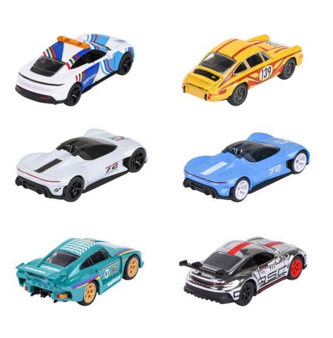 Majorette Porsche Motorsport Deluxe Araçlar, Die-Cast ( Metal ), 7.5 cm