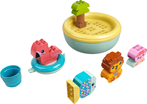 LEGO® DUPLO® İlk Banyo Zamanı Eğlencesi: Yüzen Hayvan Adası 10966 - 18 Ay ve Üzeri Okul Öncesi Yaştaki Çocuklar için Oyuncak Yapım Seti (20 Parça)