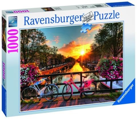 Ravensburger 1000 Parçalı Puzzle Amsterdamda Bisiklet-196067