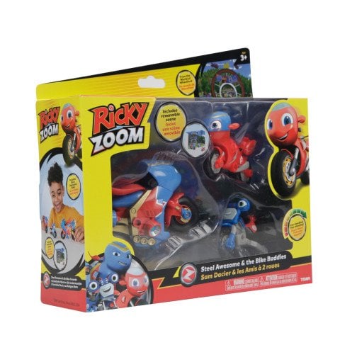 Ricky Zoom Kahraman Steele 3'lü Motor Dostları Paketi