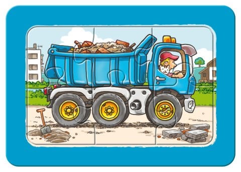 Ravensburger 3x6 Parçalı Çerçeveli Puzzle Araçlar