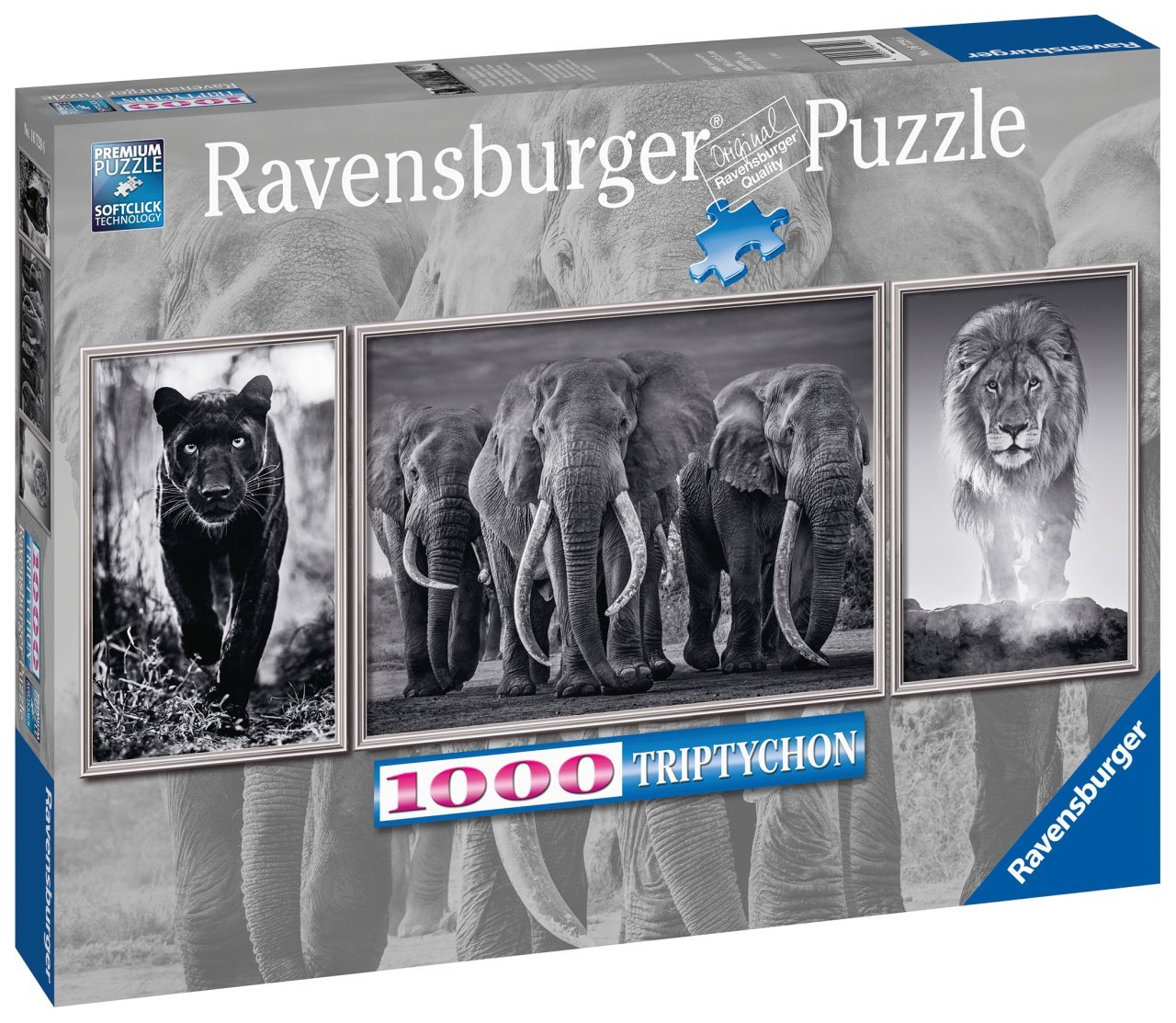 1000p Puz Panter,Fil, Aslan