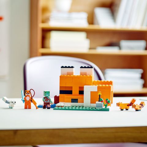 LEGO® Minecraft® Tilki Kulübesi 21178 – Macera Oyunlarını Seven Çocuklar İçin Oyuncak Ev İçeren Yaratıcı Oyuncak Yapım Seti (193 Parça)