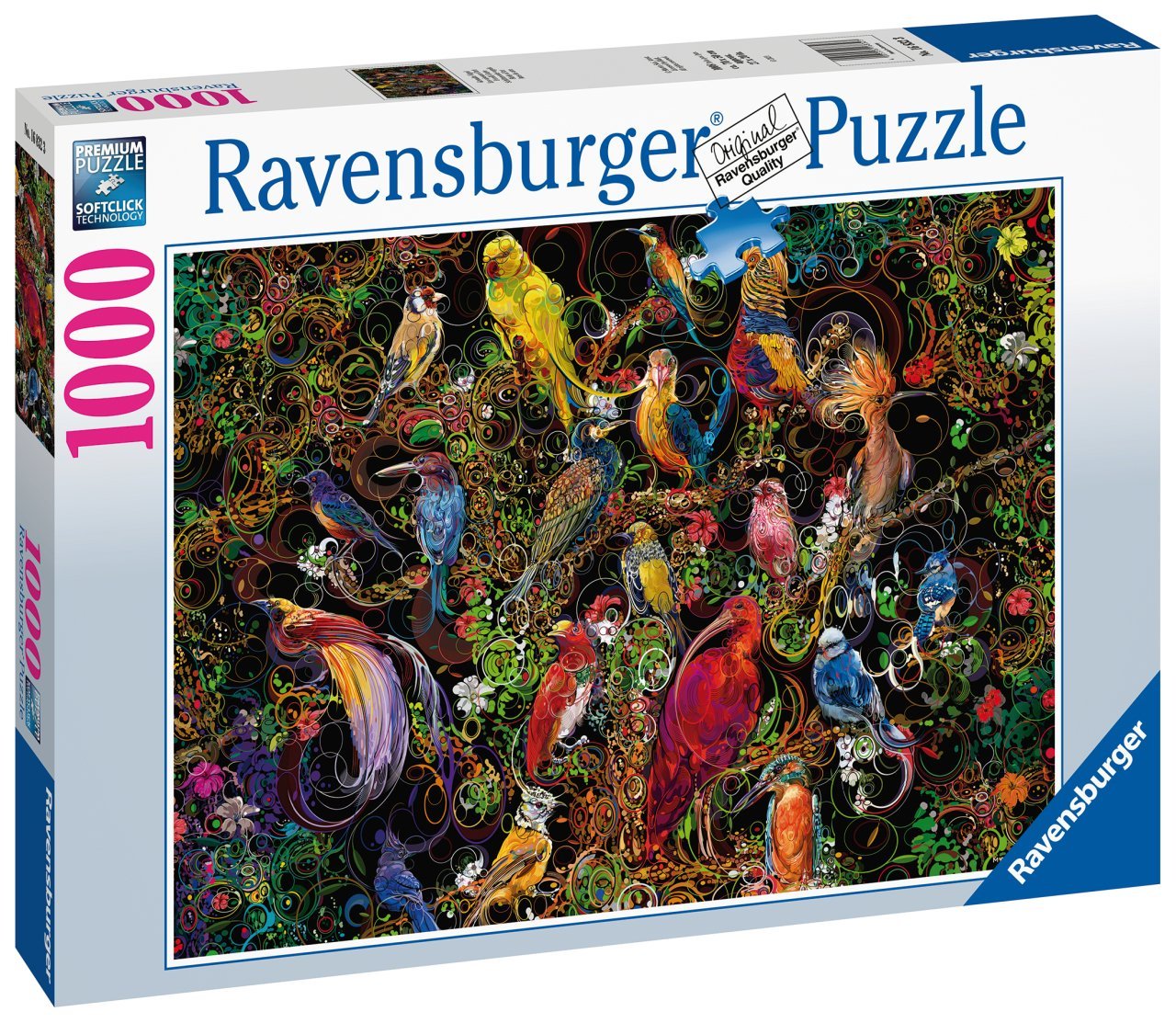 1000 Parça Puzzle Büyülü Kuşlar