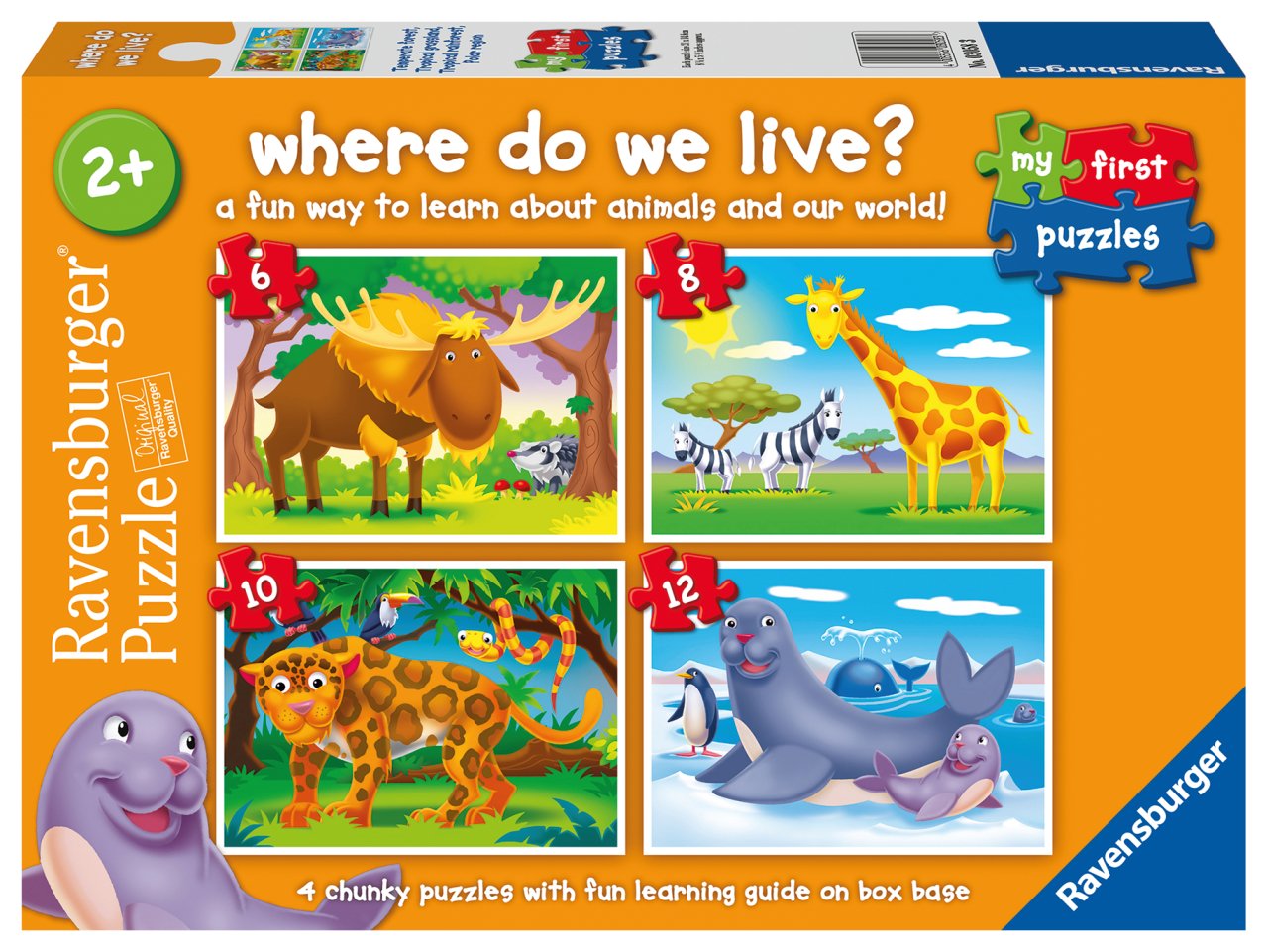 Ravensburger 6/8/10/12p Puz Yaşadığım Yer