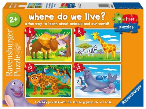 Ravensburger 6/8/10/12p Puz Yaşadığım Yer