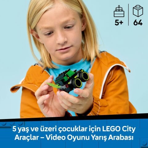 LEGO® City Araçlar - Video Oyunu Yarış Arabası 60484