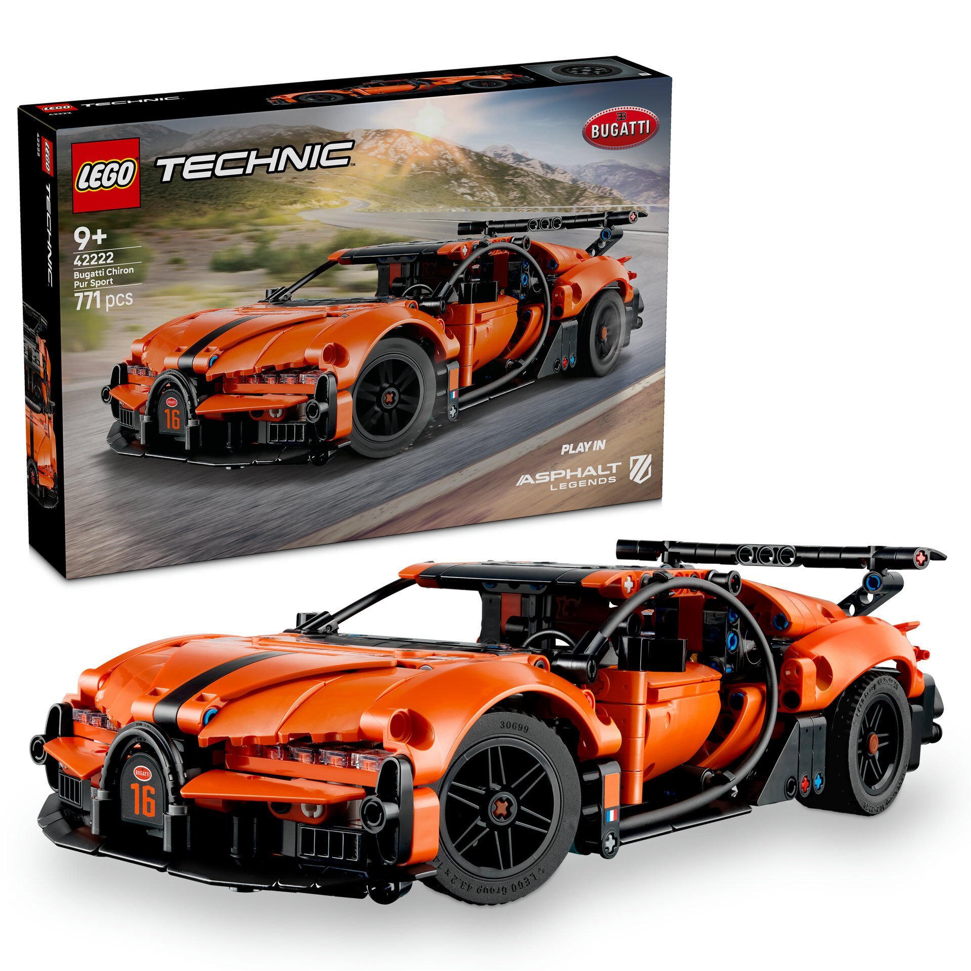 LEGO® Technic™ Bugatti Chiron Pur Sport Hiper Araba 42222