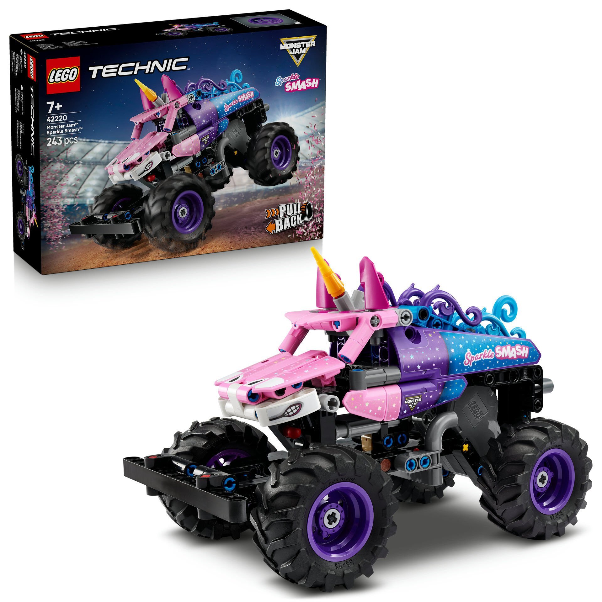 LEGO® Technic Monster Jam™ Sparkle Smash™ Çek–Bırak 42220