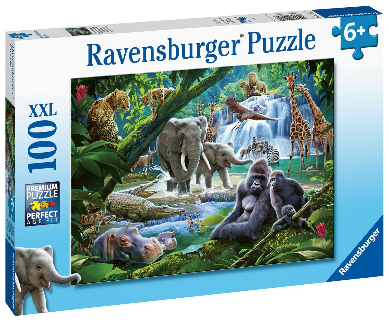 Ravensburger 100 Parçalı Puzzle Vahşi Hayvanlar