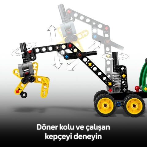 LEGO® Technic™ John Deere 1470H Tekerlekli Orman Makinesi 42218