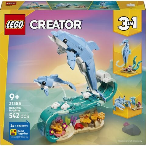 LEGO Creator 3'ü 1 Arada Deniz Hayvanları: Güzel Yunuslar 31385
