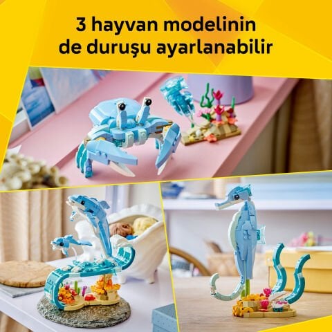 LEGO Creator 3'ü 1 Arada Deniz Hayvanları: Güzel Yunuslar 31385