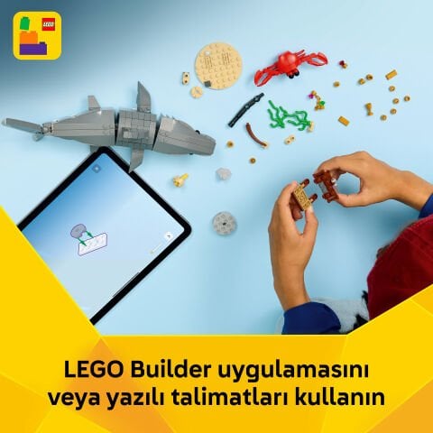 LEGO® Creator Acımasız Köpek Balığı ile Hazine Sandığı 31381