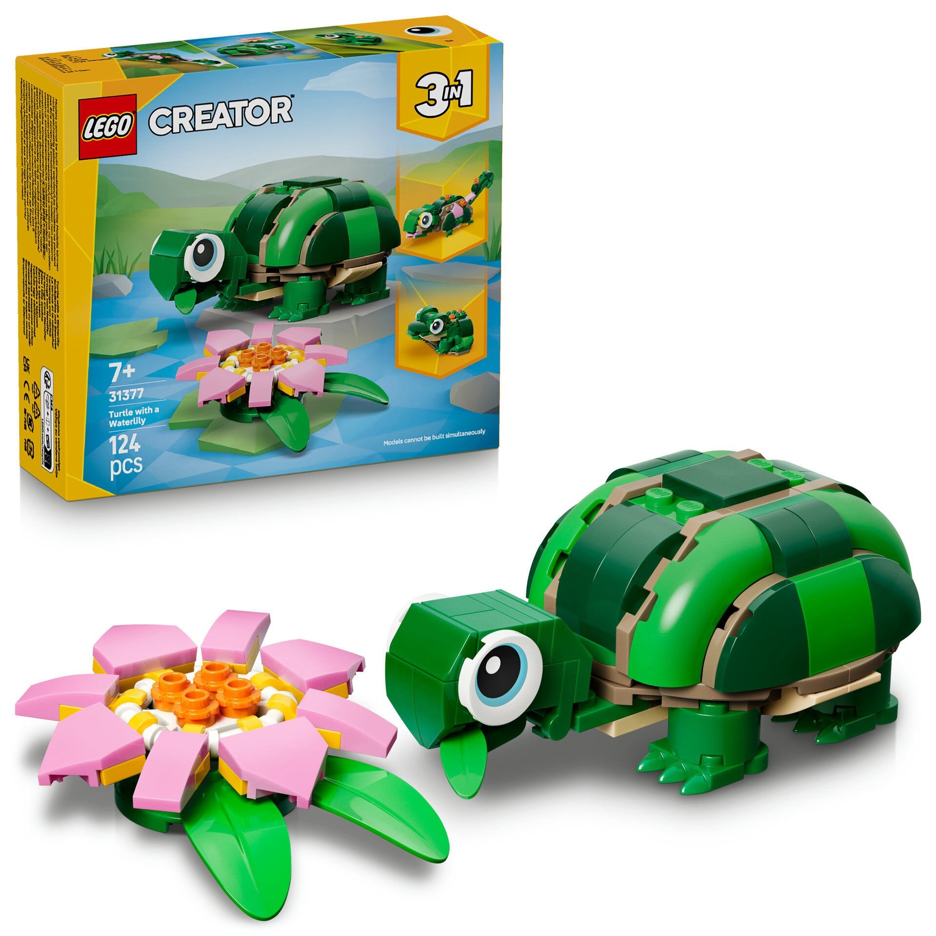 LEGO® Creator 3’ü 1 Arada Kaplumbağa ile Nilüfer Çiçeği 31377