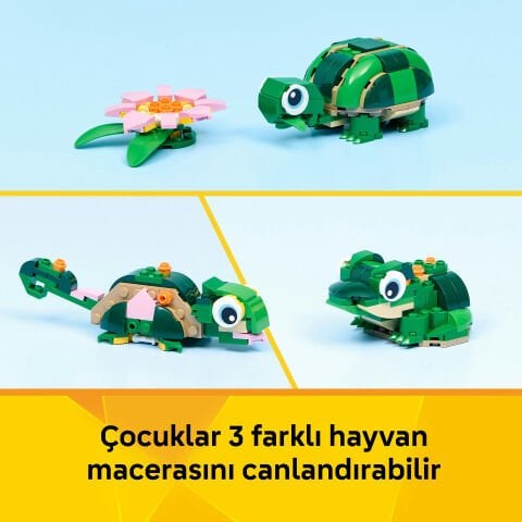 LEGO® Creator 3’ü 1 Arada Kaplumbağa ile Nilüfer Çiçeği 31377