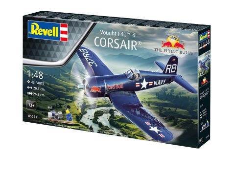 Revell 航空機プラモデル 4点セット Gift Set F4U-4 Corsair: Flying Bulls 25th Anniv.