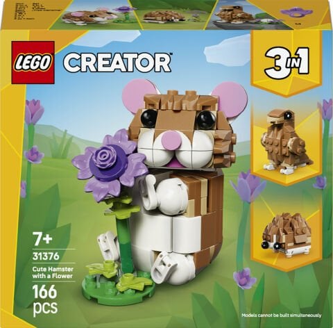 LEGO® Creator 3’ü 1 Arada Sevimli Hamster ile Çiçek 31376