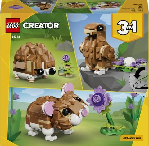 LEGO® Creator 3’ü 1 Arada Sevimli Hamster ile Çiçek 31376