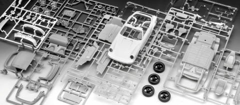 Revell Gift Set Porsche 911 G-Model Cabrio 50th Anniv.