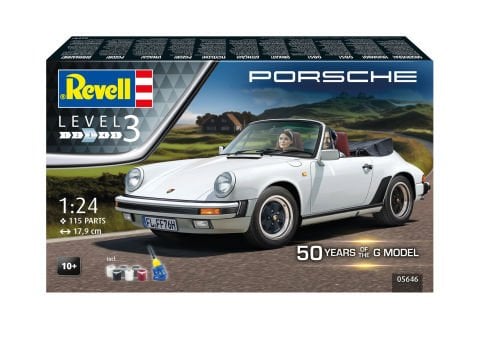 Revell Gift Set Porsche 911 G-Model Cabrio 50th Anniv.