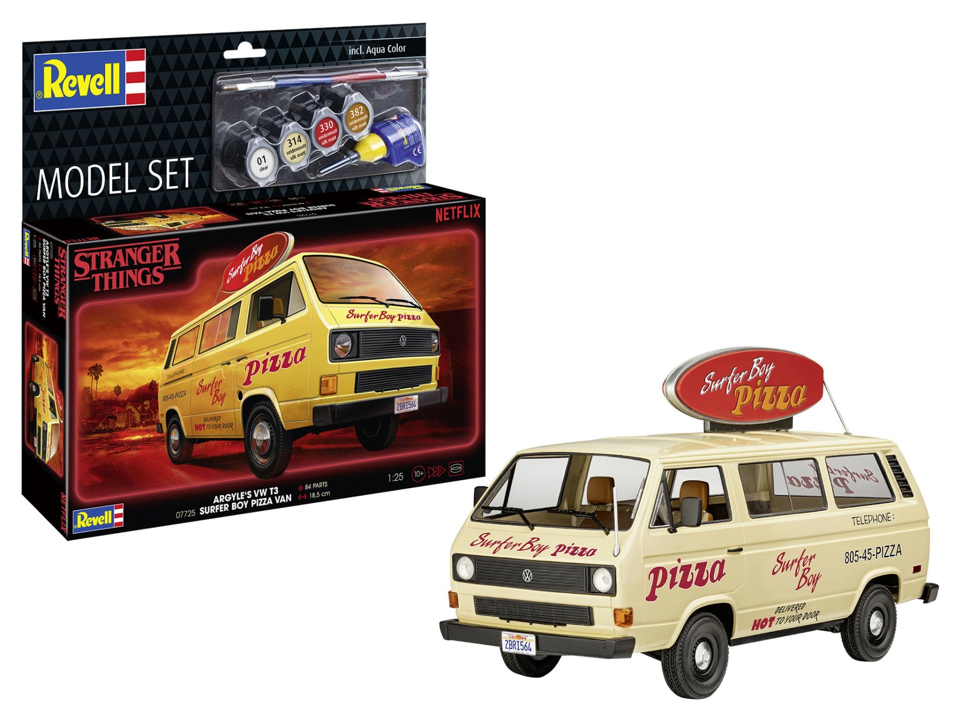 Revell Model Set Volkswagen T3 Bus ''Surfer Boy'': Stranger Things